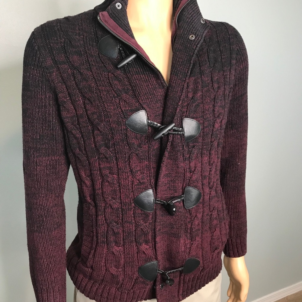 Express Red Zip Up & Closure Sweater Size S Fits M